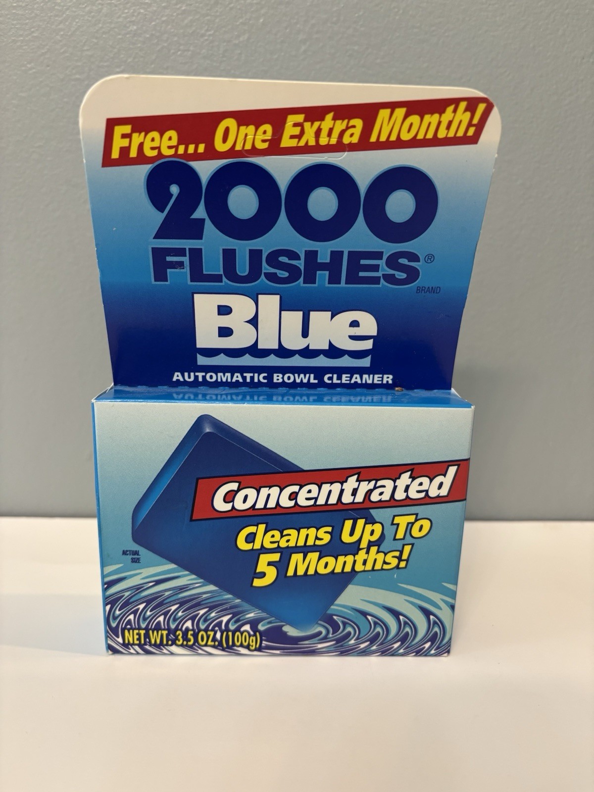 2000 Flushes Blue Automatic Toilet Bowl Cleaner 3.5 oz – New