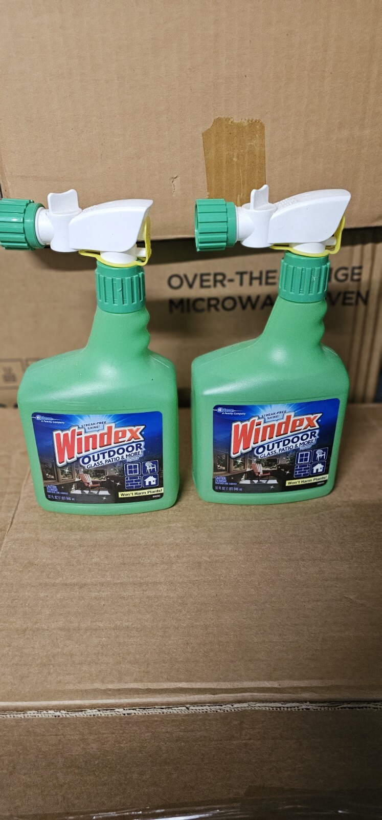 Windex Outdoor Window, Glass Cleaner Concentrate 32 Oz Lot of 2