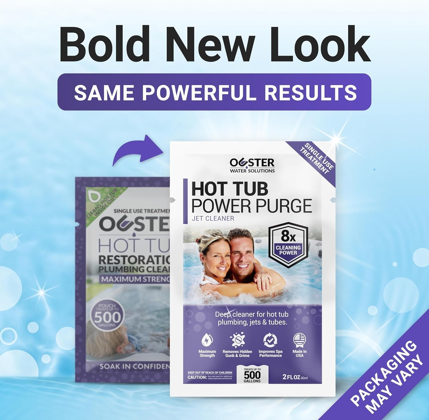 2oz Power Purge Hot Tub Cleaner – Effortlessly Remove Buildup & Improve Clarity