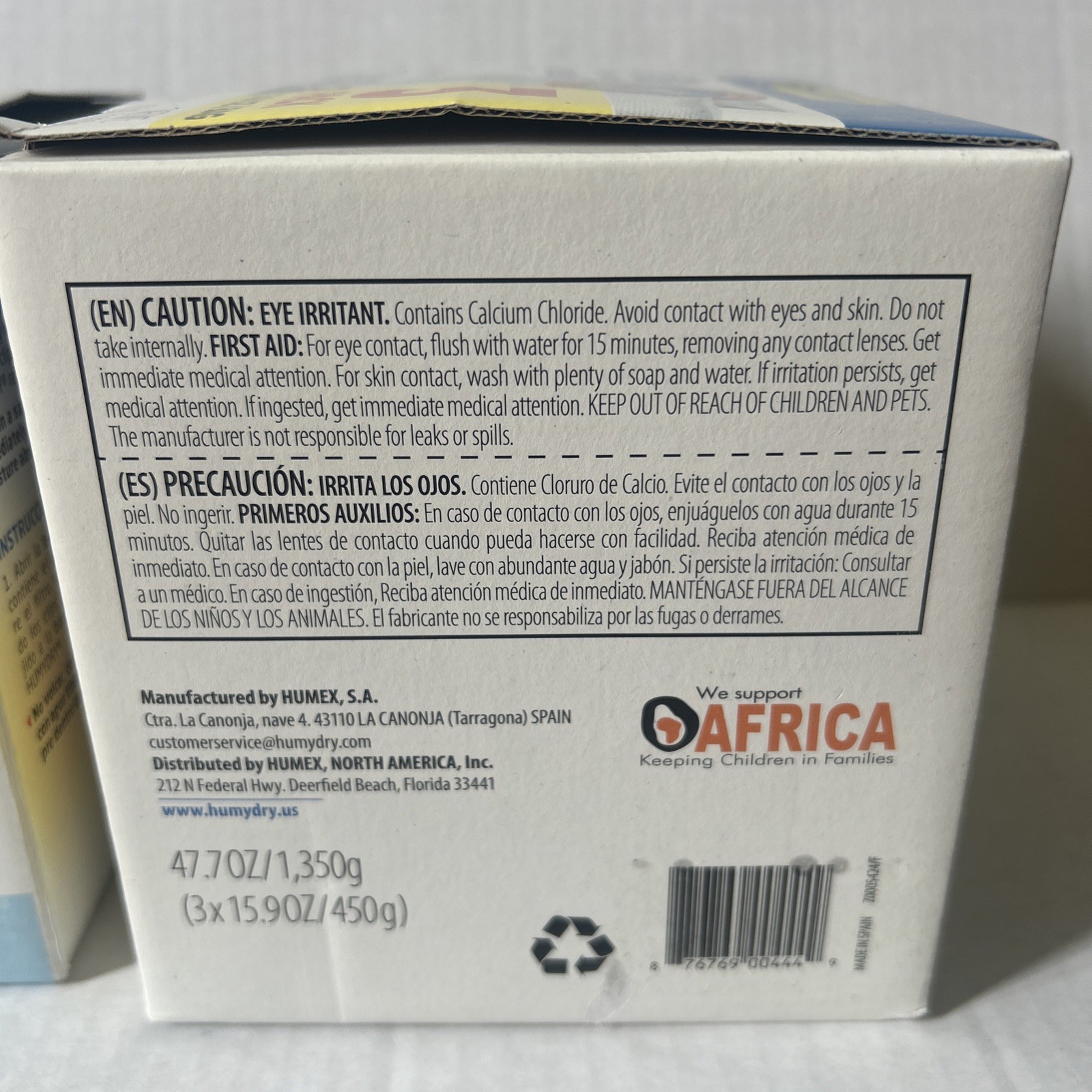 2 Boxes Of Humydry® Moisture Absorber 3 Pack Refill 15.9 oz. Unscented