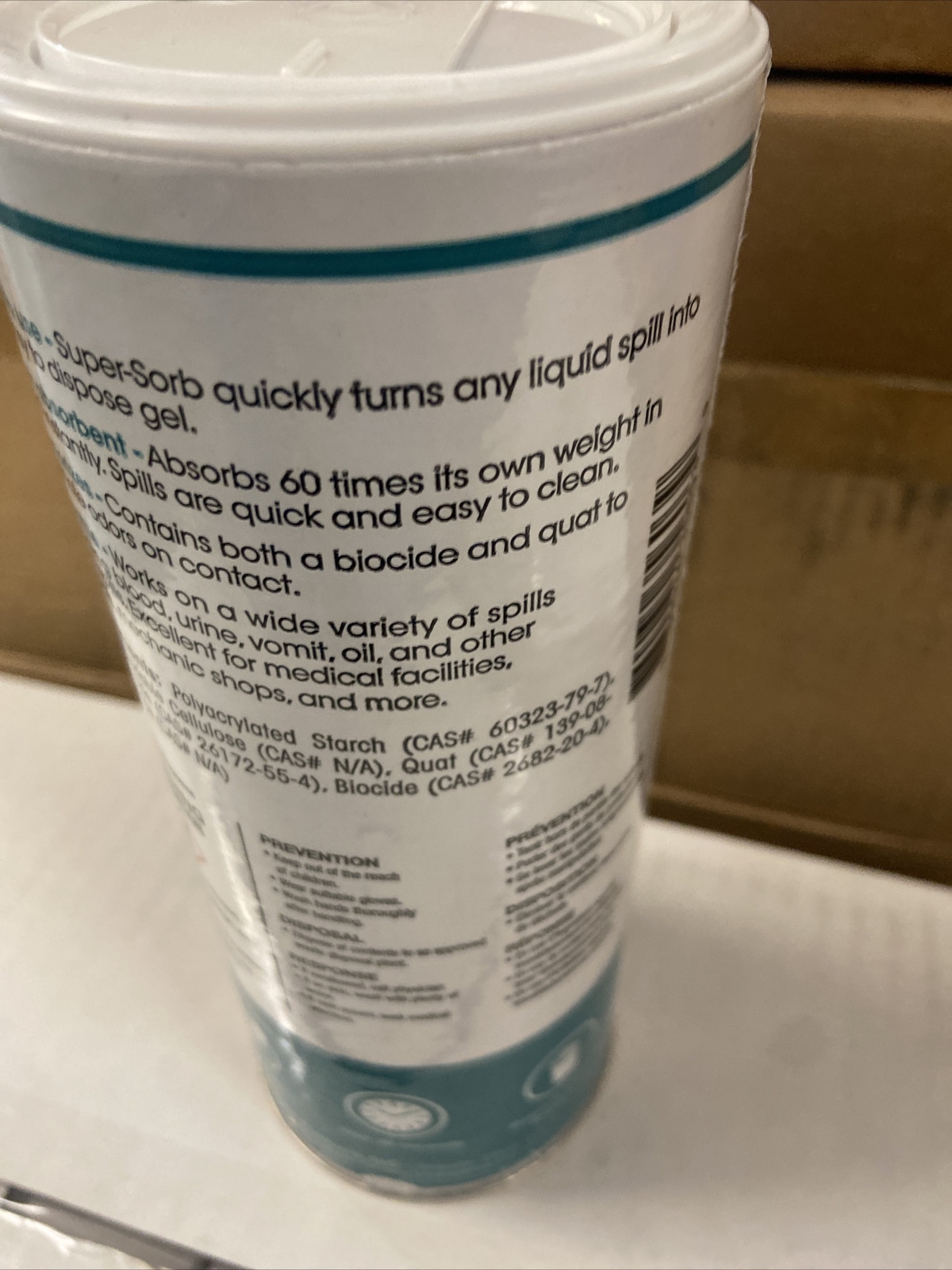 Fresh Products Super-Sorb LIQ Spill Absorbent 12-oz, 6 Shaker Cans (FRS614SSBX)
