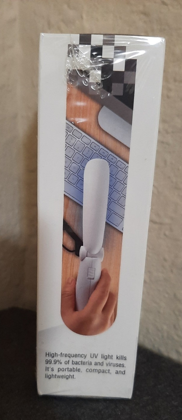Mobile Klean Portable Sanitizing Wand- New in box and plastic packaging.