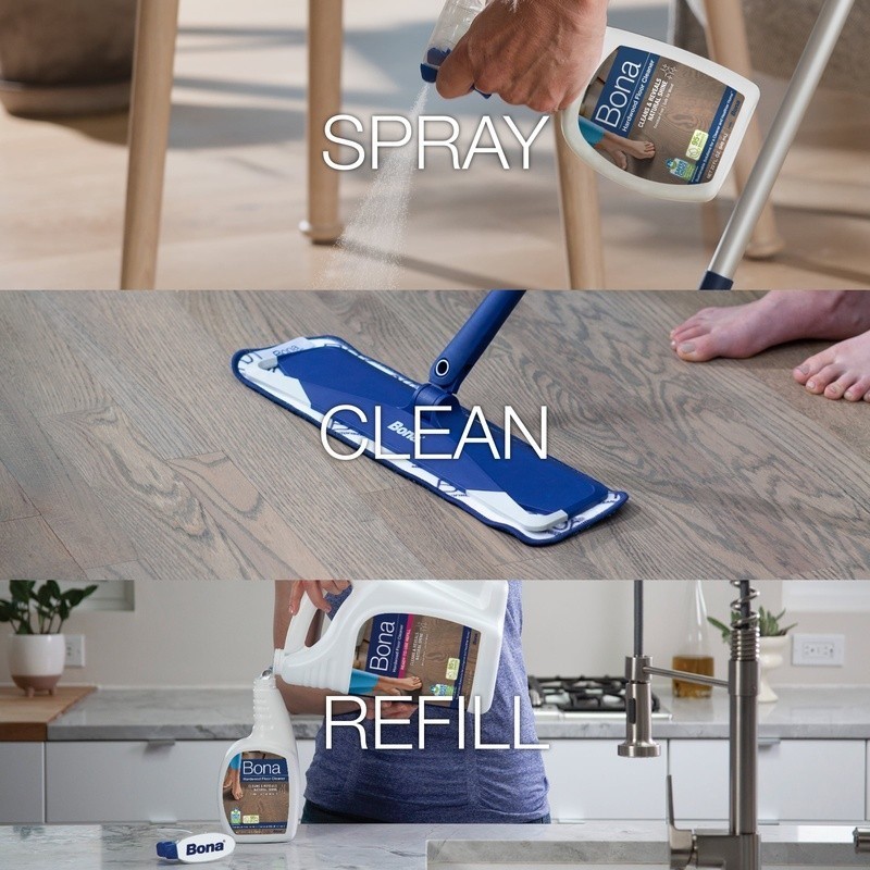 Hardwood Floor Cleaner Unscented pH Neutral Biodegradable Safe Pets Eco-Friendly