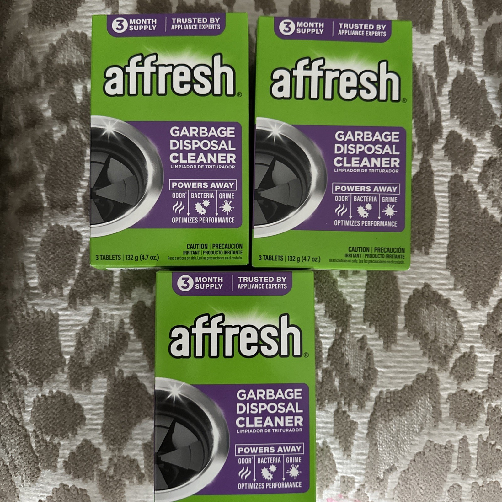 Lot of 3 – 3 Monthly Supply of Citrus Garbage Disposal Cleaner Tablets – Safe