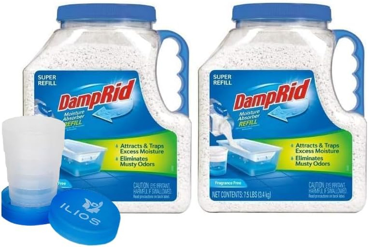 Damprid Moisture Absorber Refill Container 7.5 Lb – Fragrance Free Odor and Mois