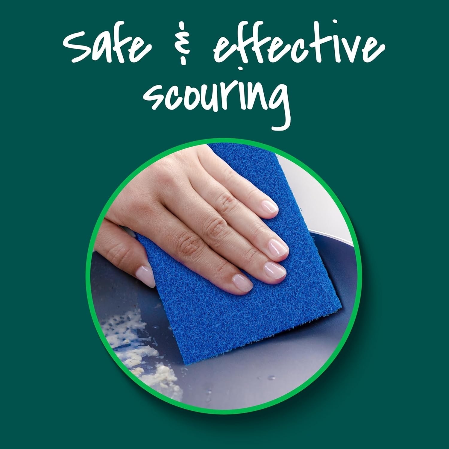 Gentle Yet Effective Scotch-Brite Zero Scratch Scouring Pads—3 Reusable Cleaners