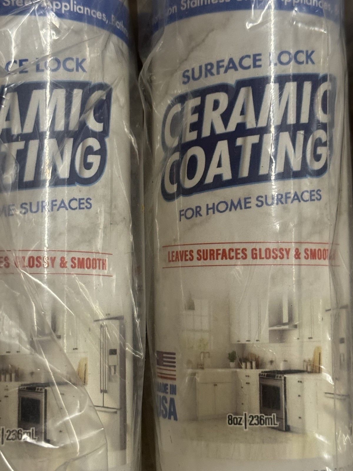 3x Surface Lock Ceramic Coating Stainless Steel Appliances Stone & More 8oz Each