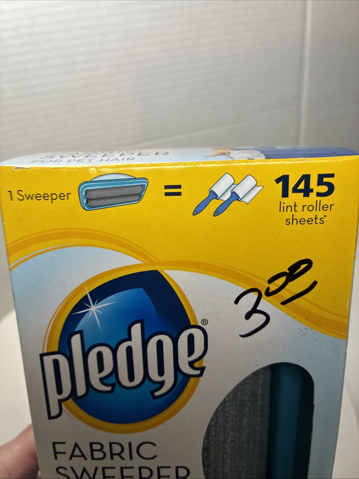 Pledge Fabric Sweeper for Pet Hair Multi-Use Disposable Sweeper Johnson New