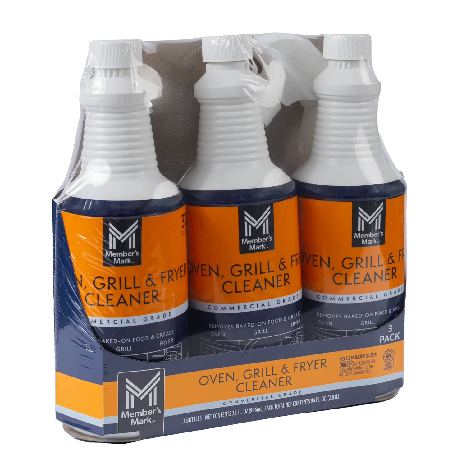 Member’s Mark Commercial Oven, Grill and Fryer Cleaner, 32 Ounce (Pack of 3)