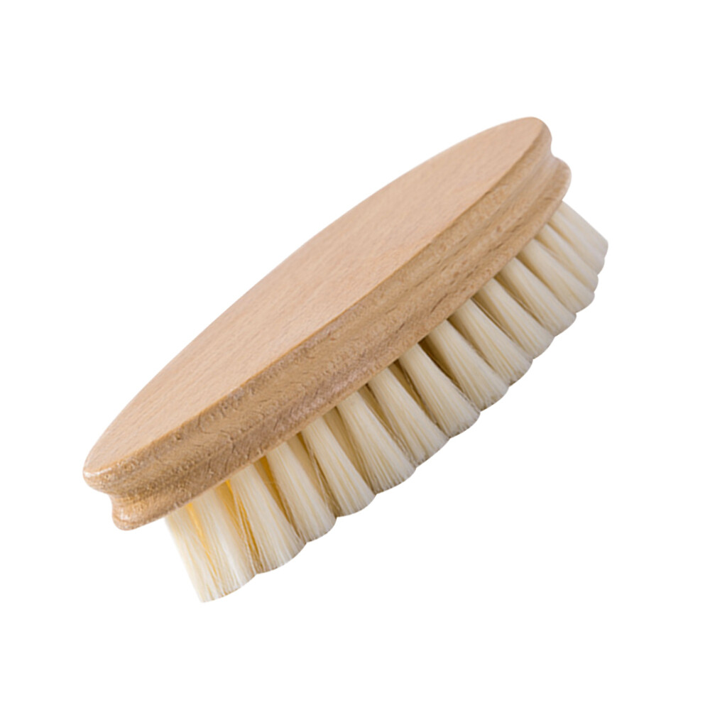 2 Pcs Wood Hand Brush Boot Brush Wooden Shoe Brush Shoes Cleaning Brush