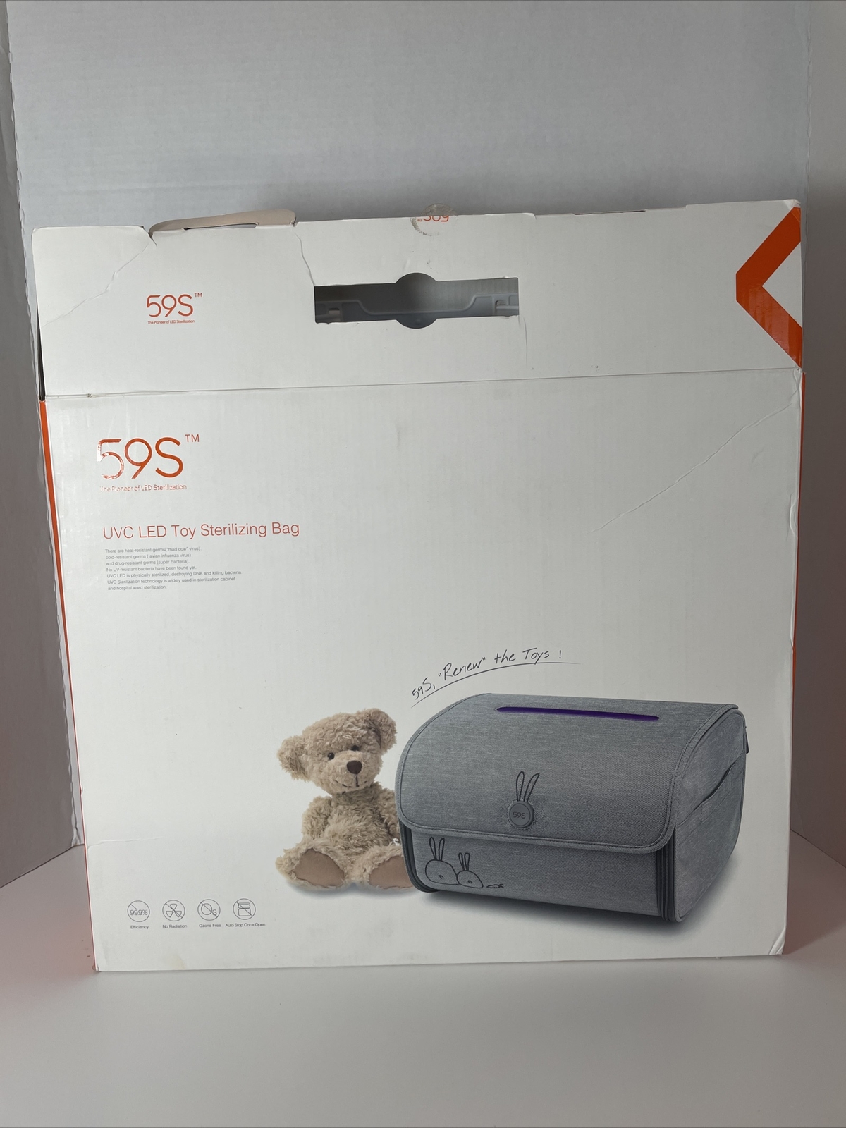 59S UVC LED Toy Sterilizing Bag Never Used Open Box