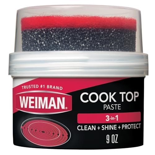 Cooktop Cleaner Paste 9 Ounce Non Abrasive Glass Ceramic Induction Top Stain
