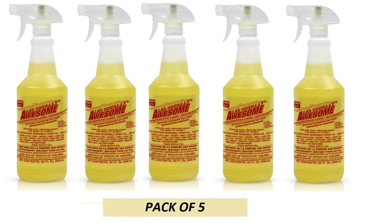 5Pack LA’s Totally Awesome All Purpose Cleaner & Degreaser, Original, 32 fl oz