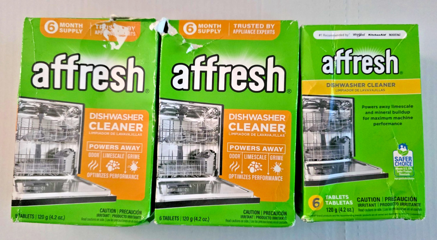 Affresh W10549851 Dishwasher Cleaner 6 Tablets In Each Box 12 TOTAL