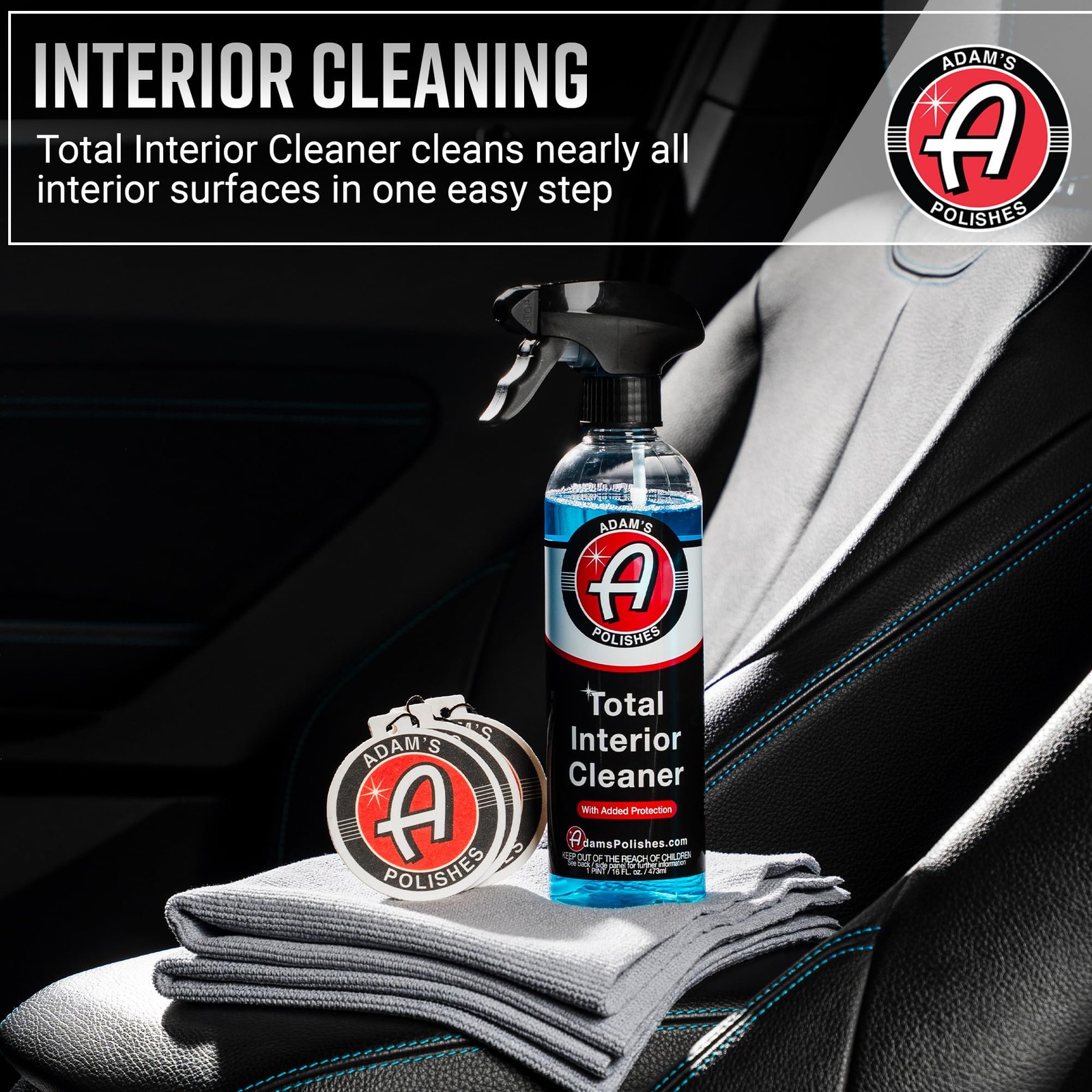 Adam’s Essential Car Wash Kit 6Item USA Made Auto Detailing Car Care Cleanin…