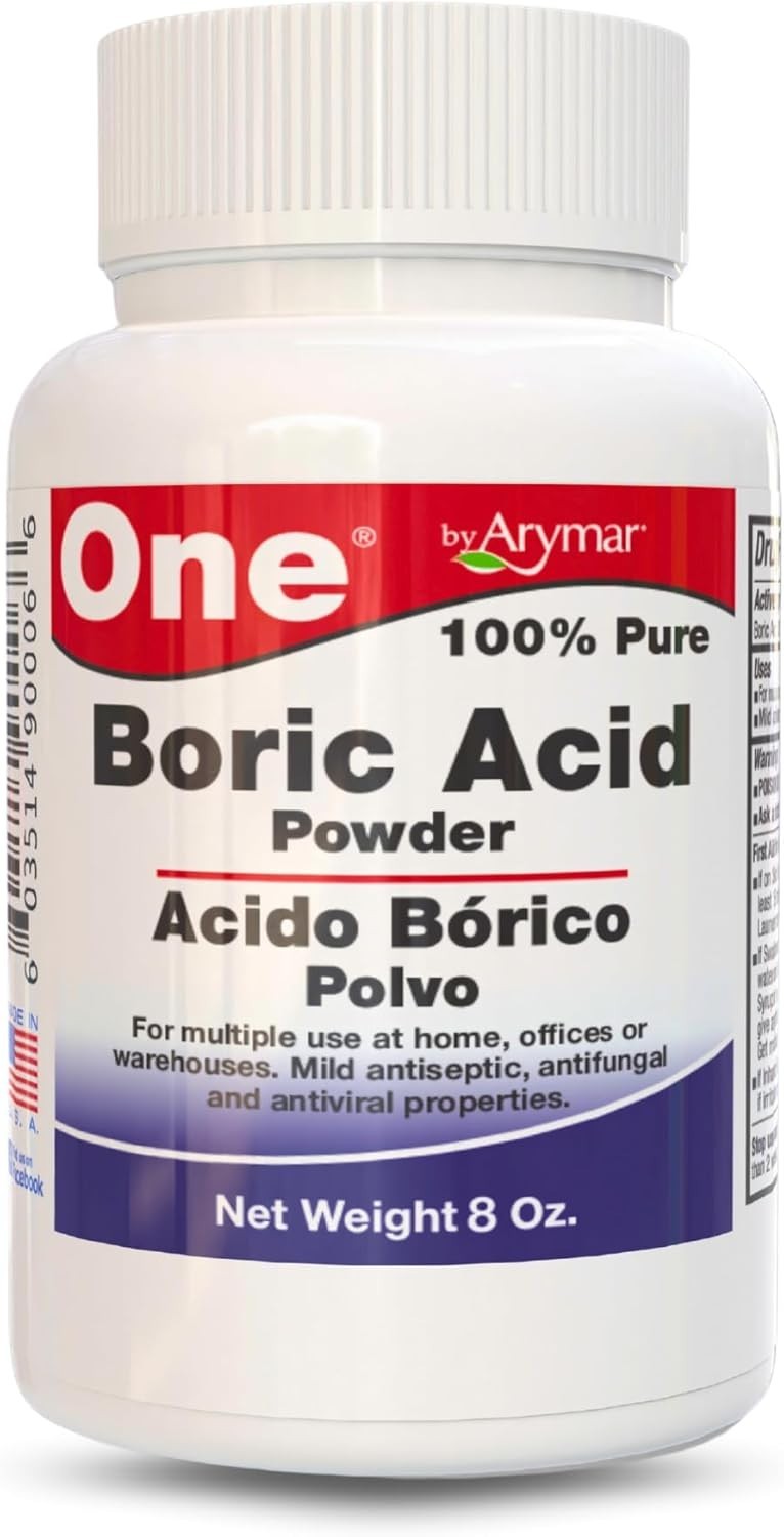 Eco-Friendly 8 Ounce Boric Powder: Pure Granular Household Cleaner & Freshener