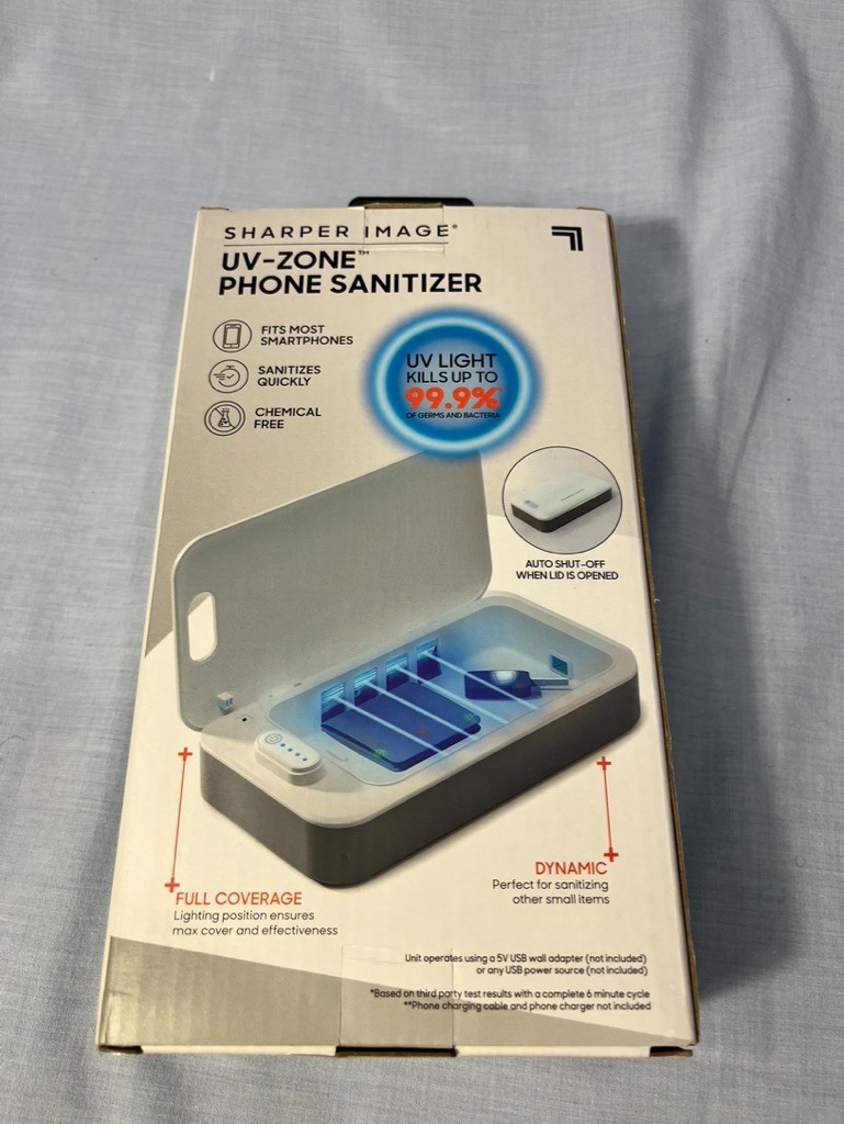 Sharper Image UV-Zone Phone & Small Item Sanitizer, NIB