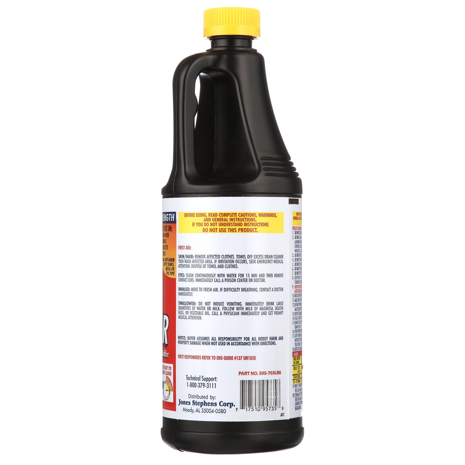 Drain Cleaner 32 Fluid Ounce Septic Safe Sinks Tubs Toilets Fast Acting House