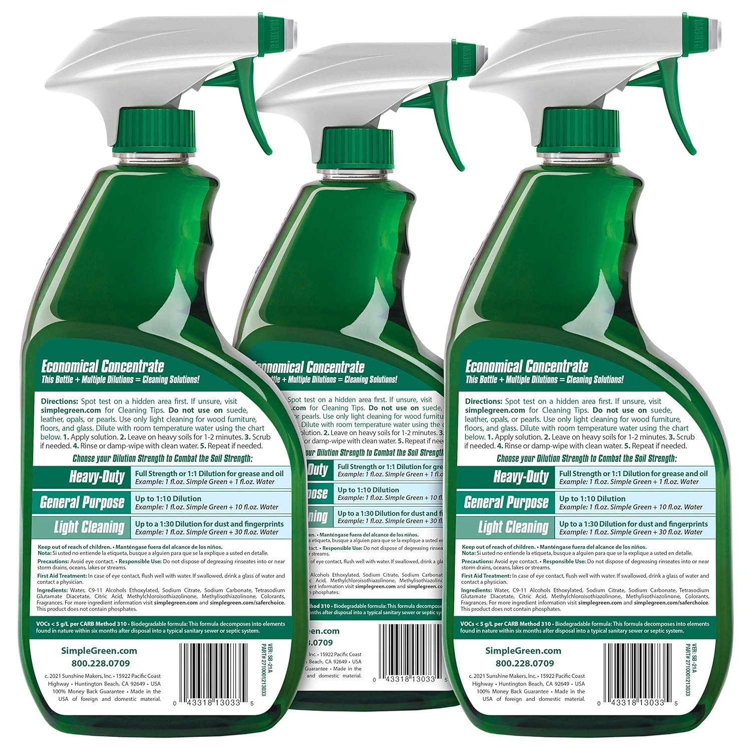 Simple Green All-Purpose Cleaner, 32 Fl Oz (Pack of 3) – Concentrated Spray