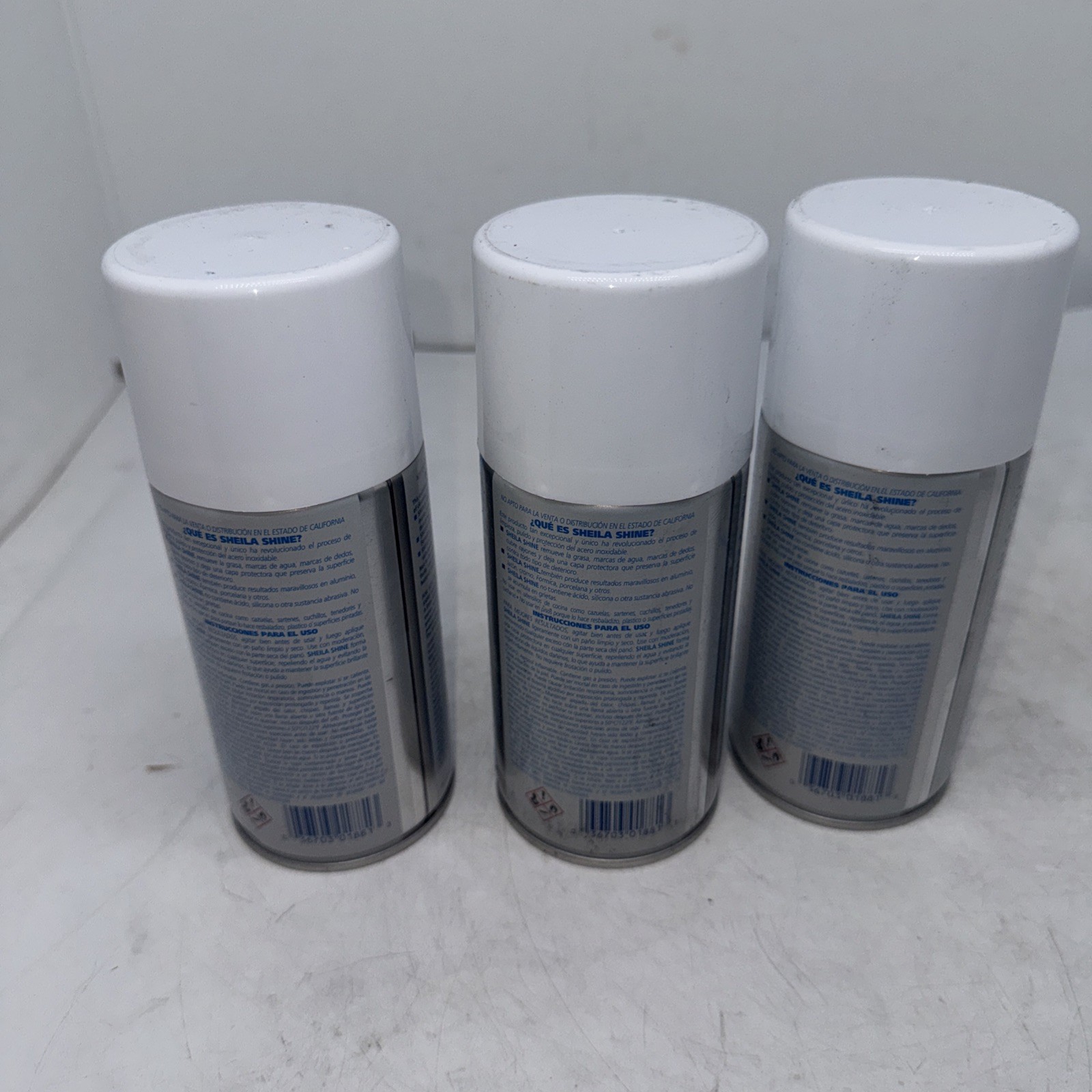 (3) Cans Sheila Shine 10oz Stainless Steel Cleaner and Polish NEW