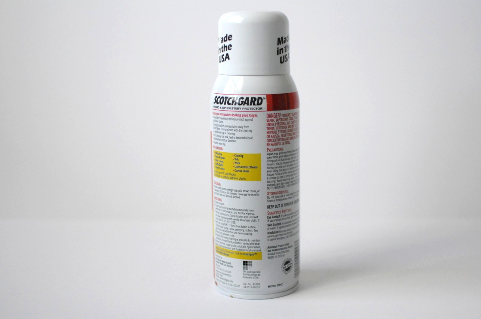 Scotchgard 3M Fabric Upholstery Protector Repels Liquids Blocks Stains 10 oz