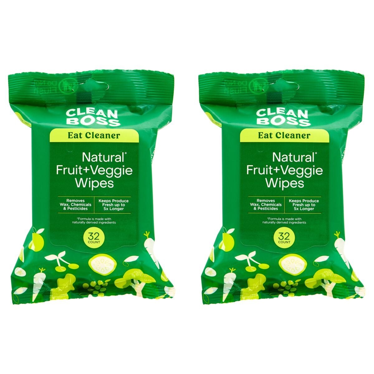 JOY Eat Cleaner Fruit & Veggie Produce Cleaner To-Go Wipes 2-Pack