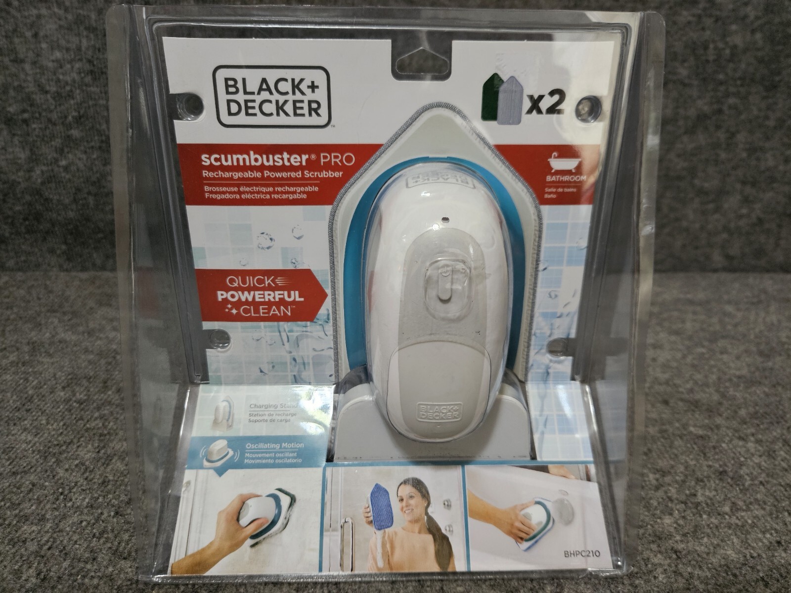 Black & Decker Scumbuster Pro Rechargeable Powered Scrubber