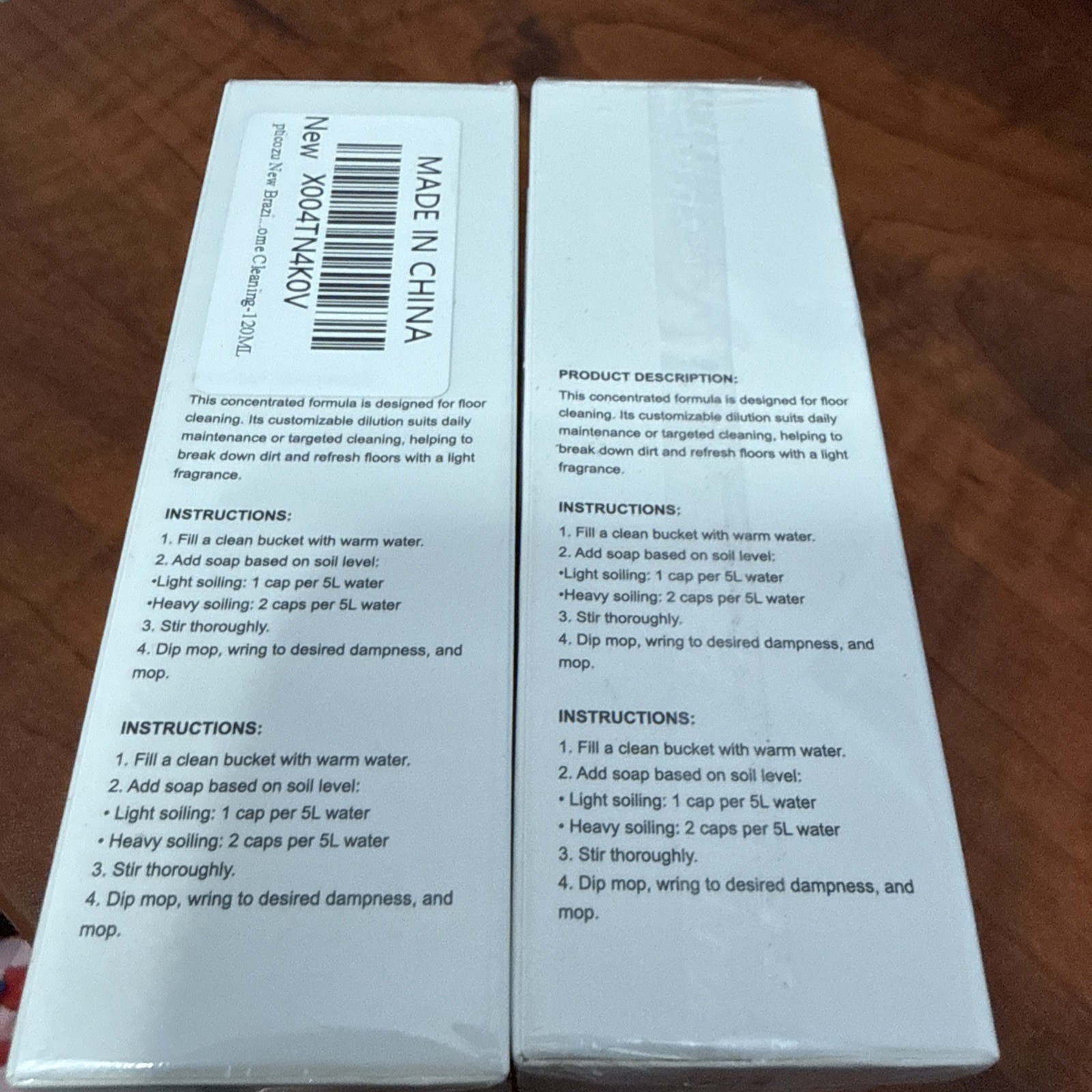 New Sealed 2 Pack – R&W Co Mop Soap Brazilian Waves Scent 4 Oz Floor Cleaner
