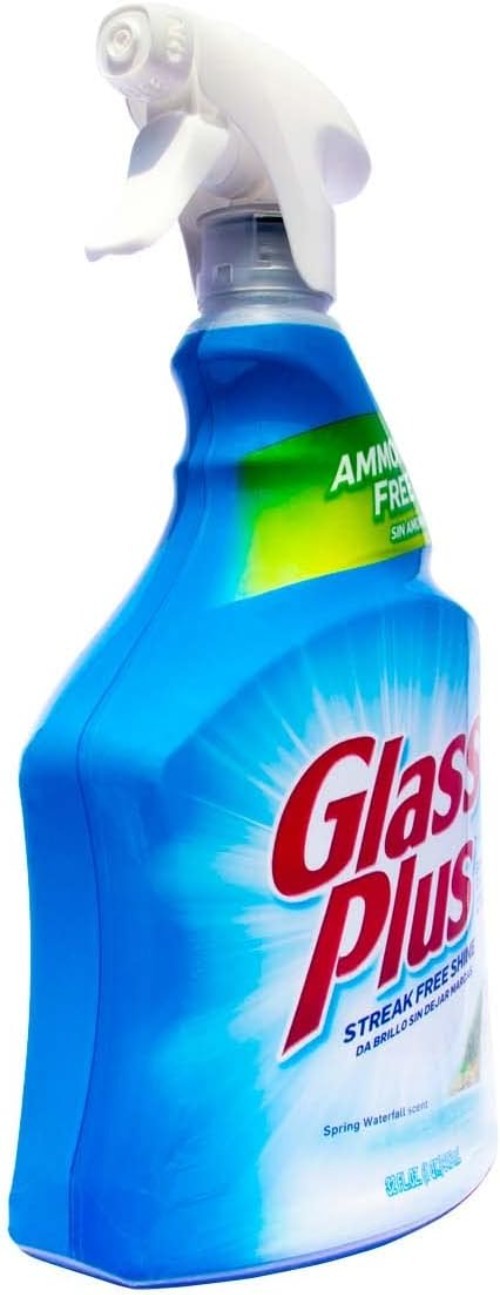 Streak Free Glass Cleaner, 32 Oz with Spring Waterfall Scent for All Surfaces