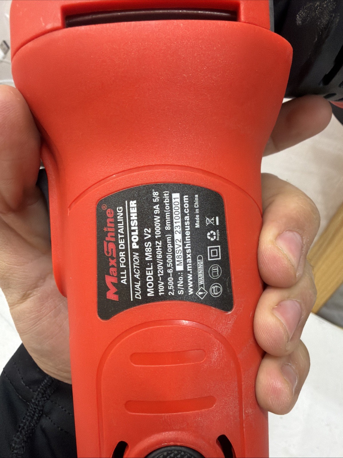 MAXSHINE 5″ Plate M8S V2 Dual Action Polisher 100W 8mm – NEW IN BOX