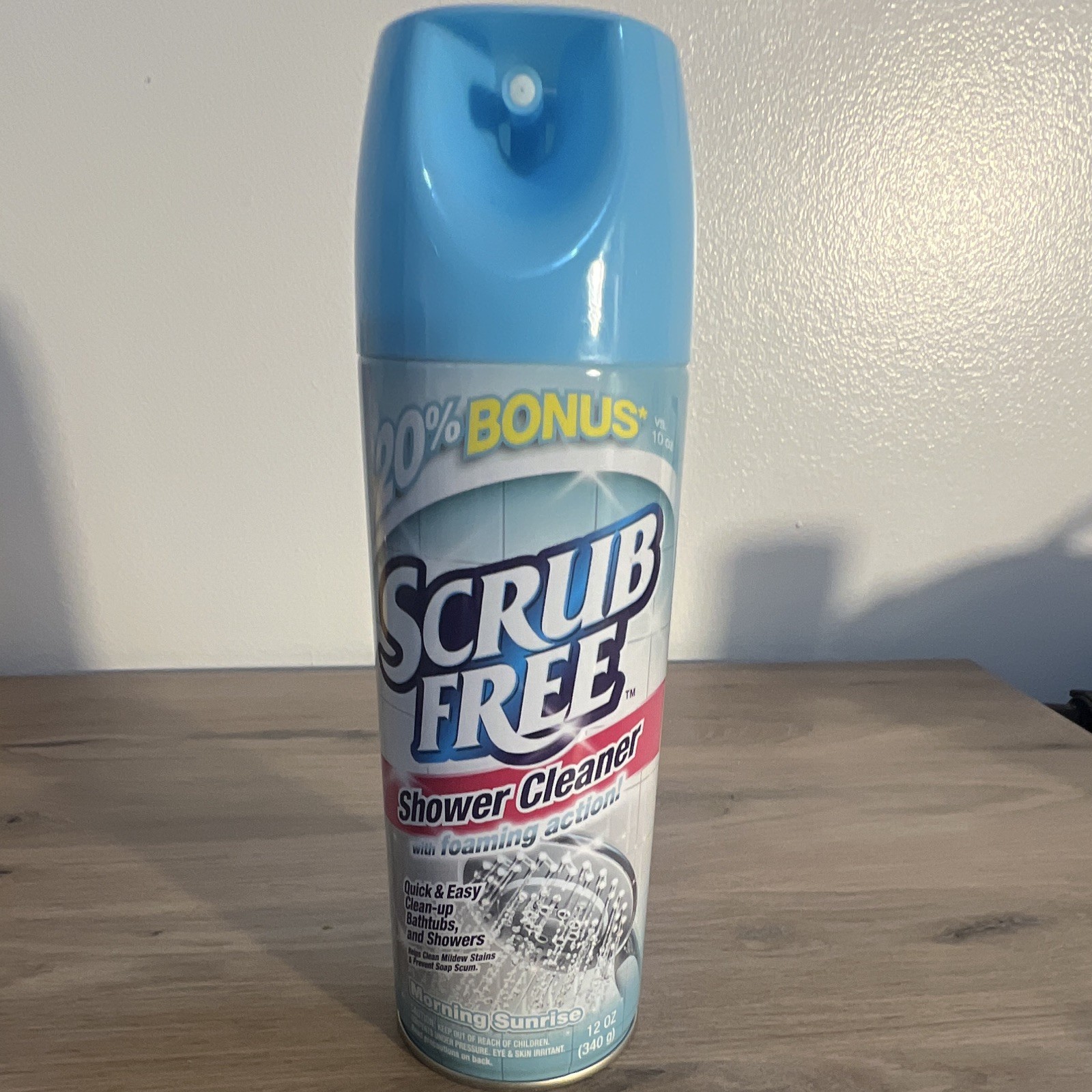 Scrub Free Shower Cleaner Foaming Action Morning Sunrise Scent Aerosol 12 oz