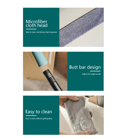 Useful Retractable Gap Dust Cleaning Tool Dust Brush Sweep Mop Brush Household