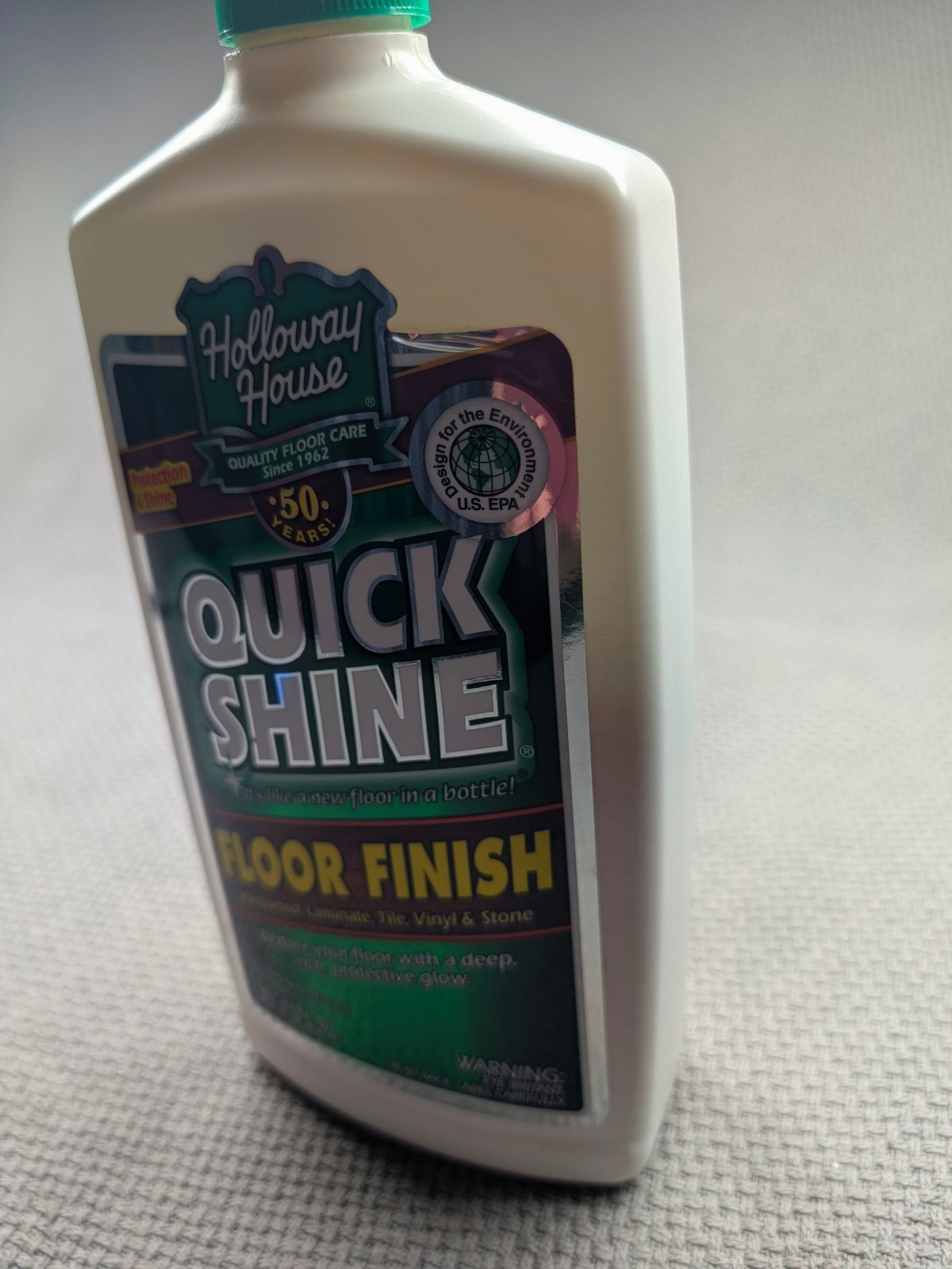 Holloway Quick Shine Floor Finish Wood Tile & House Hard Surfaces 50% Full 2010