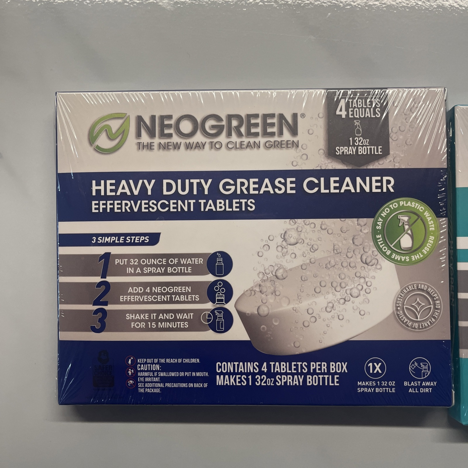 Neogreen Heavy Duty Grease Cleaner & Glass Cleaner Effervescent Tablets