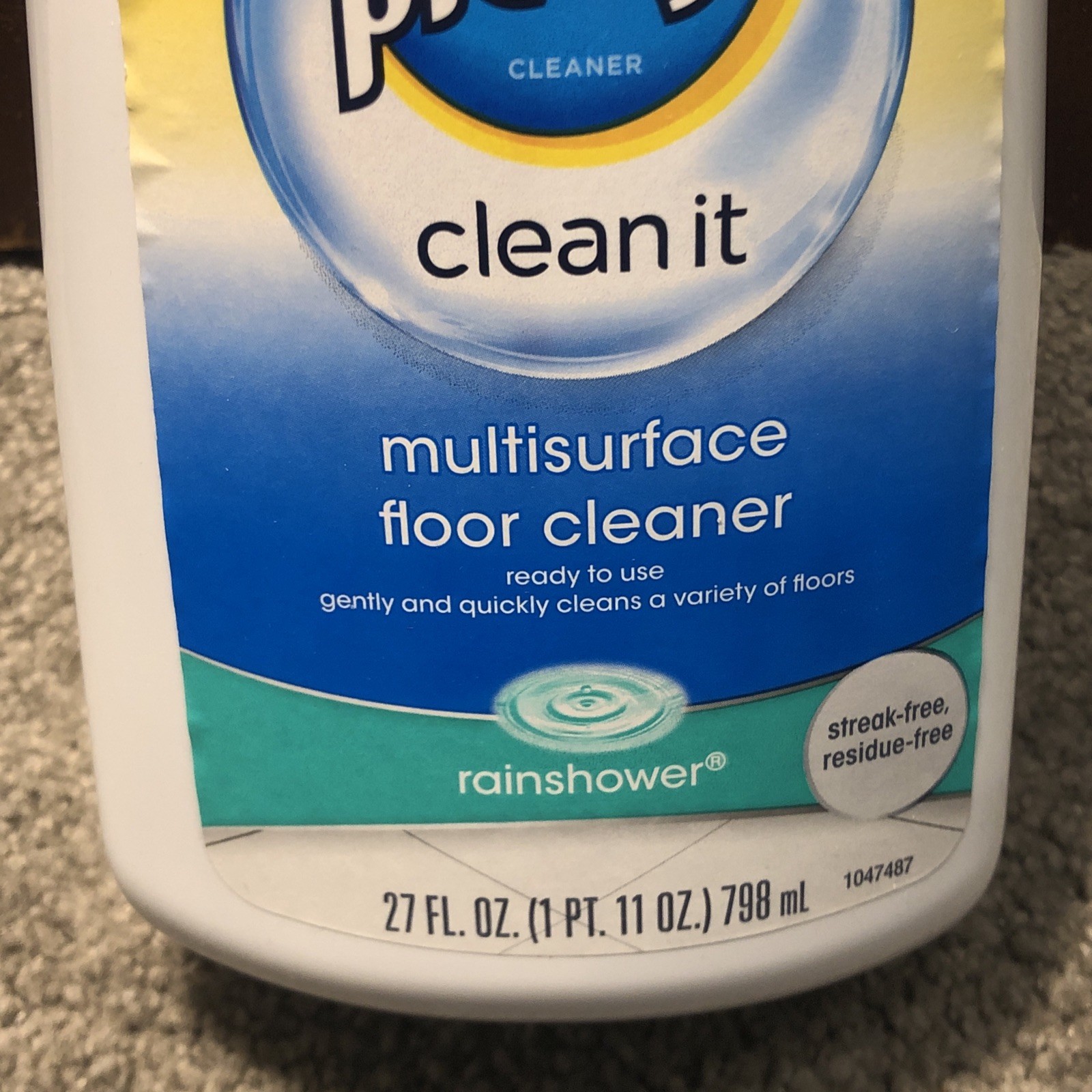 Pledge Clean It Multisurface Floor Cleaner Rainshower, 27oz