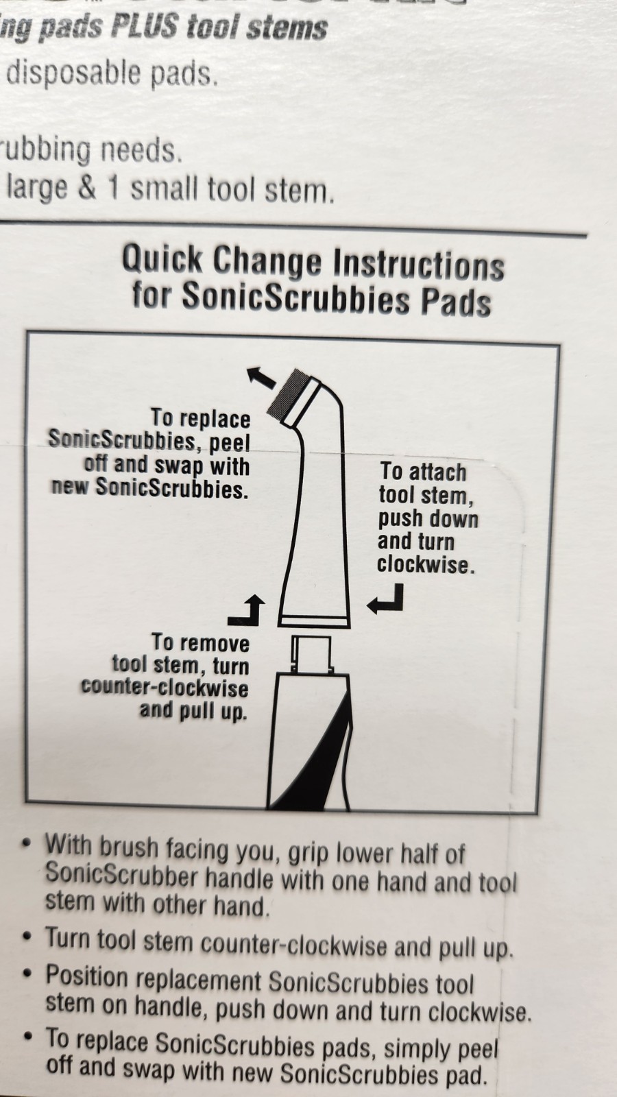 Sonic Scrubber Brushes Scrubbies Refills Starter Kit Kitchen & Household QTY 2