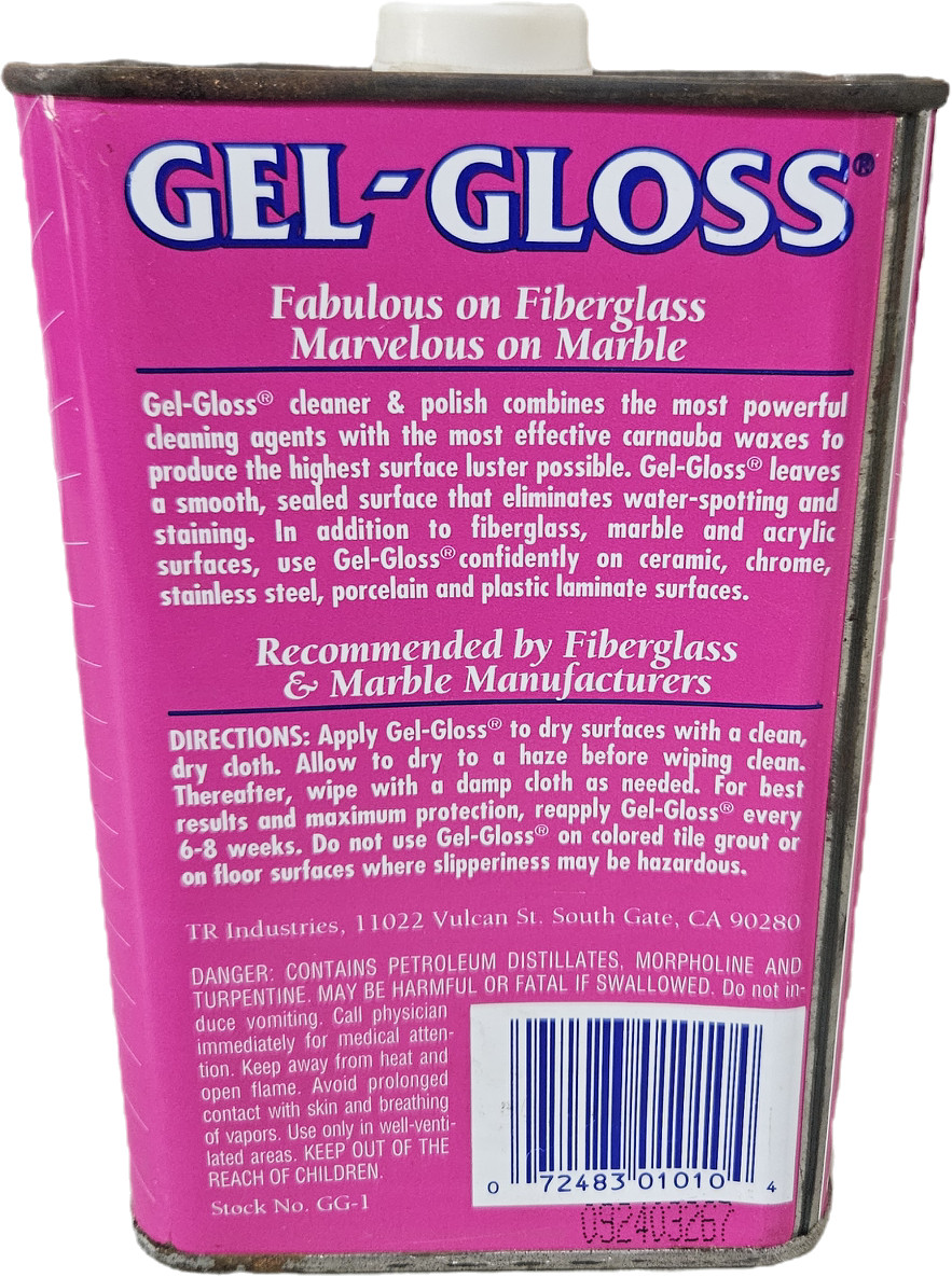 GEL GLOSS GG-1 Kitchen and Bath Polish & Cleaner 16oz Liquid