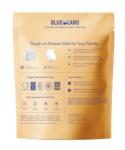 Blueland Fragrance Free Dishwasher Detergent Tablets – 9.5oz/40ct