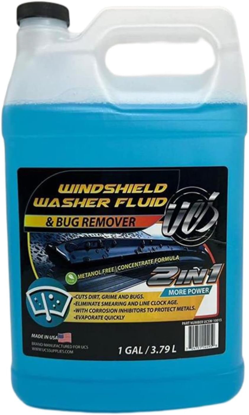2-In-1 Car Windshield Washer Fluid & Bug Remover 1 Gallon Ready to Use Pack of 1