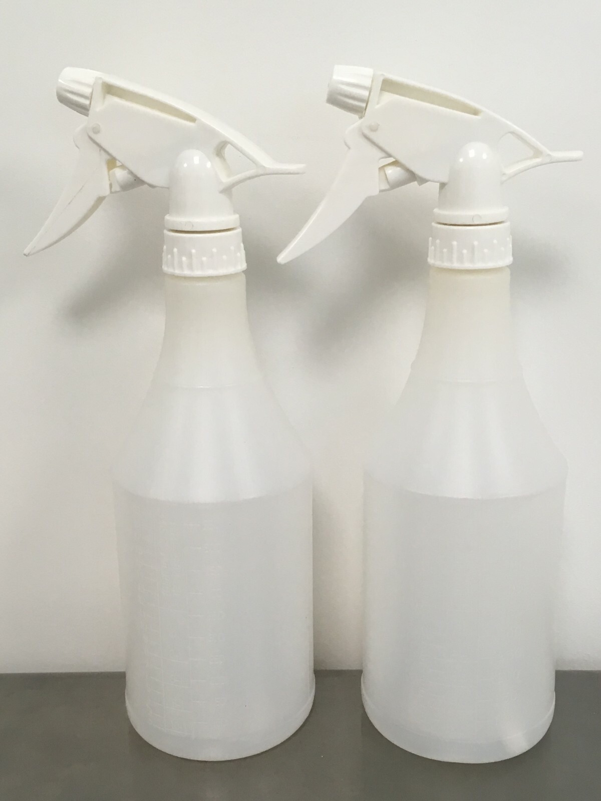 24 Oz Plastic Spray Bottles Two(2) Pack Upside Down, All Position Sprayer Mister