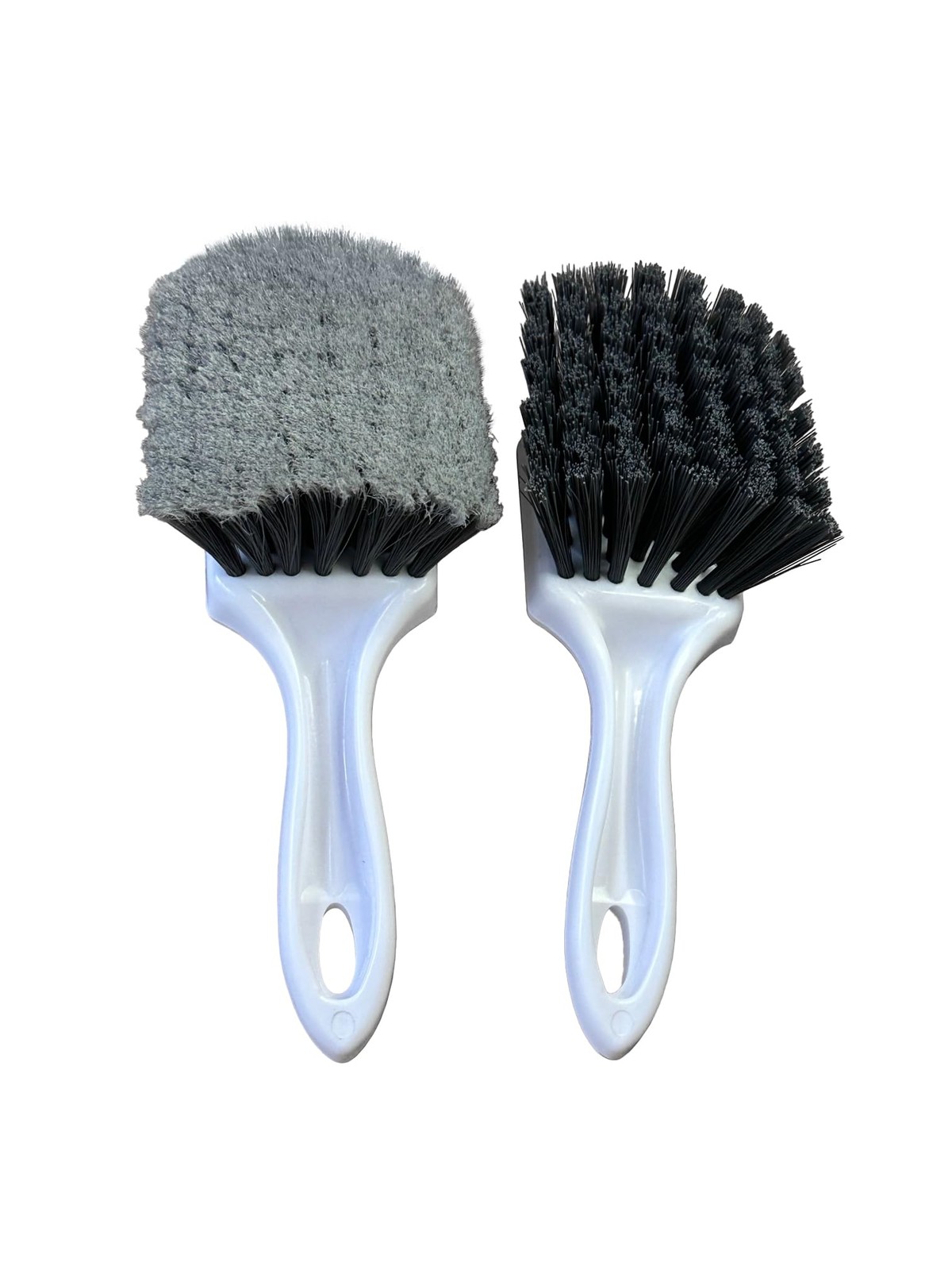 Car Wheel & Tire Brush Deep Cleaning Brush Soft Bristles & Stiff Bristles Pack 2