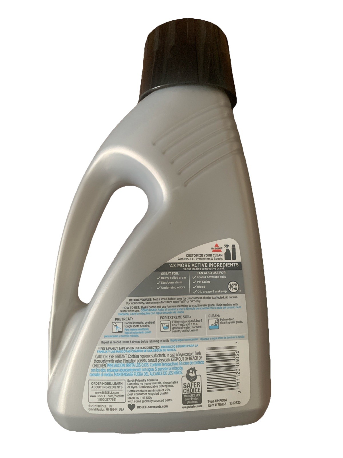 Bissell Pro 78H63 Deep Clean Stain Protect Concentrated Carpet Shampoo 48 OZ