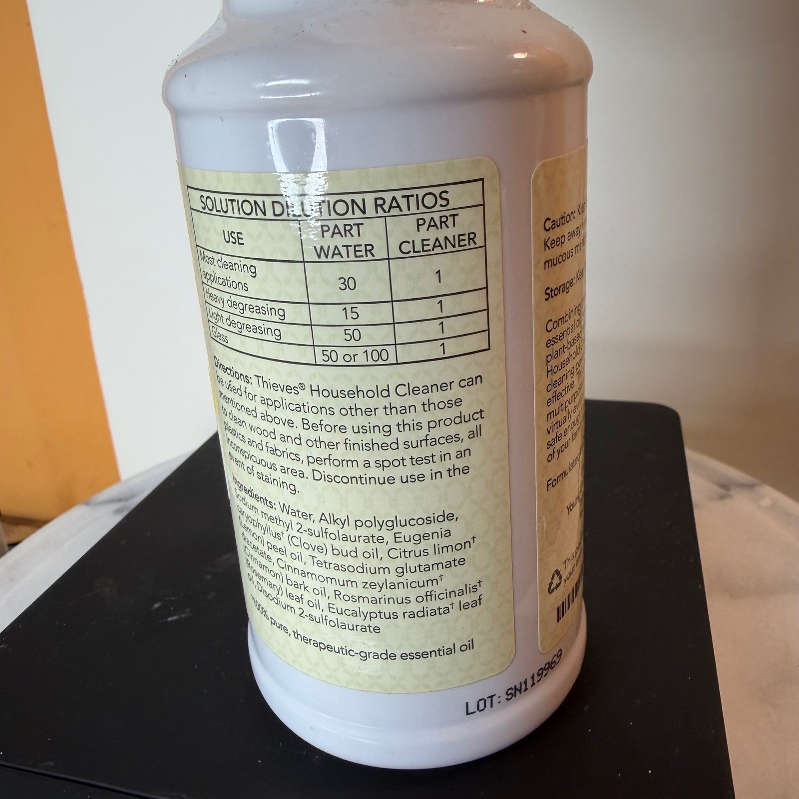Young Living Thieves Household Cleaner Ultra Concentrated 14.4 fl oz New Sealed
