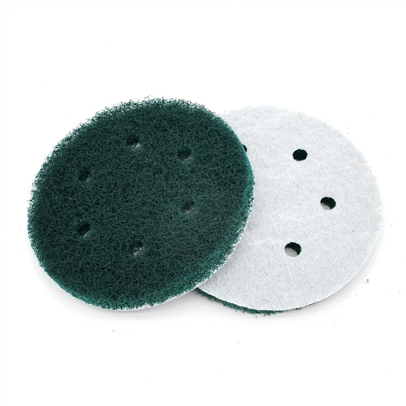 6″ 150mm 6 Hole Scouring Pad Sanding Discs Abrasive Cleaning Pads 240#-800#