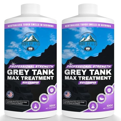 32oz Grey Water Tank Treatment 2 Pack | Fast-Acting RV & Camper Odor Eliminator