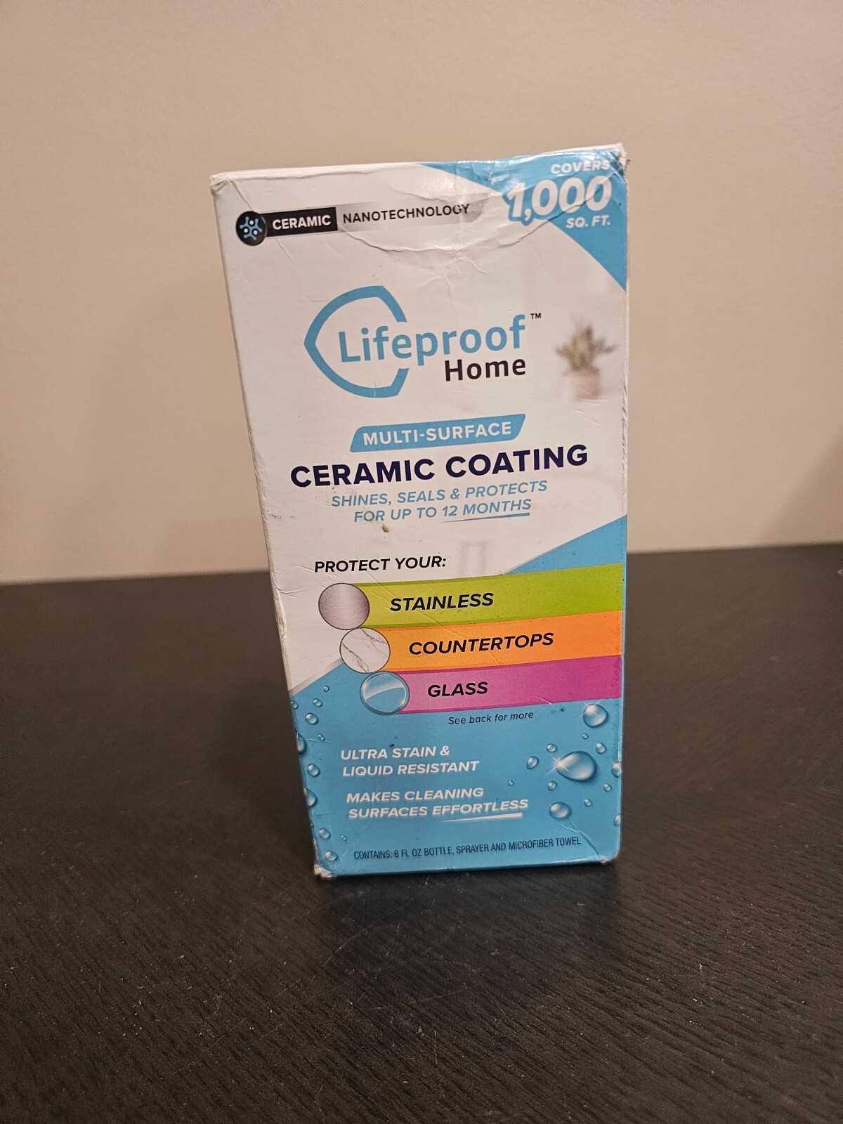 Lifeproof Home Multi-Surface Ceramic Nanotechnology Coating Spray 8 fl oz Box