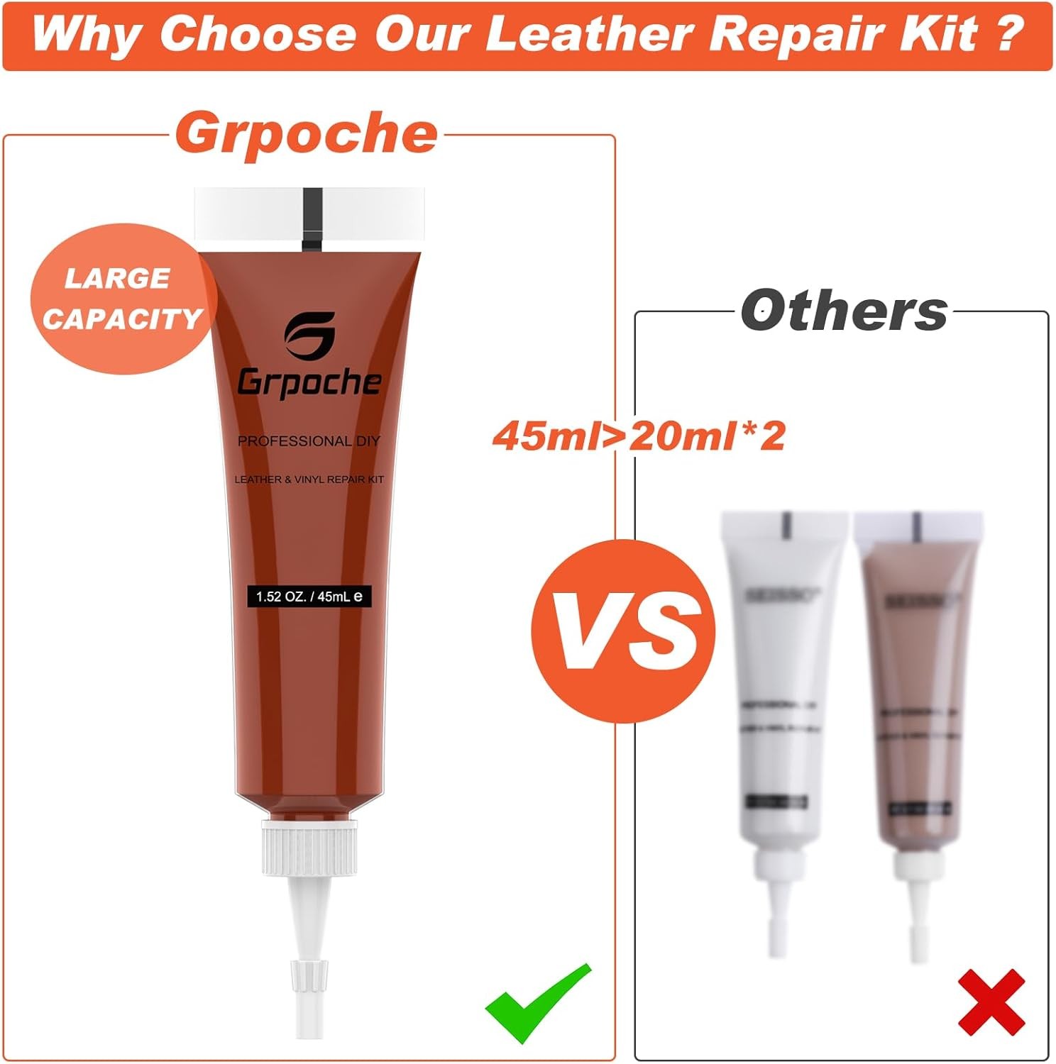 Repair Kit for Furniture, Couch Repair Ki Color: Black、White、Brown、Yellow Pear
