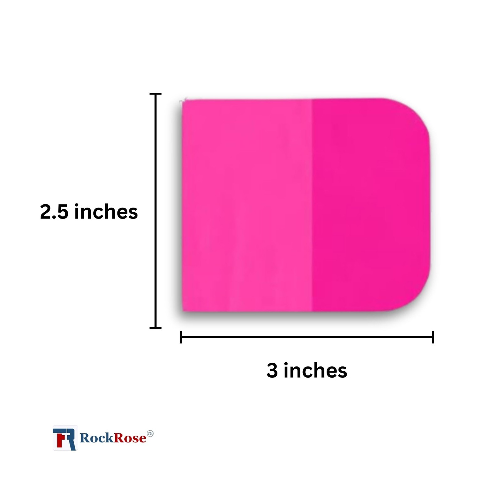 RockRose Pink PPF Squeegee Angled – 2.5 x 3 inches : Film Application Tool fo…