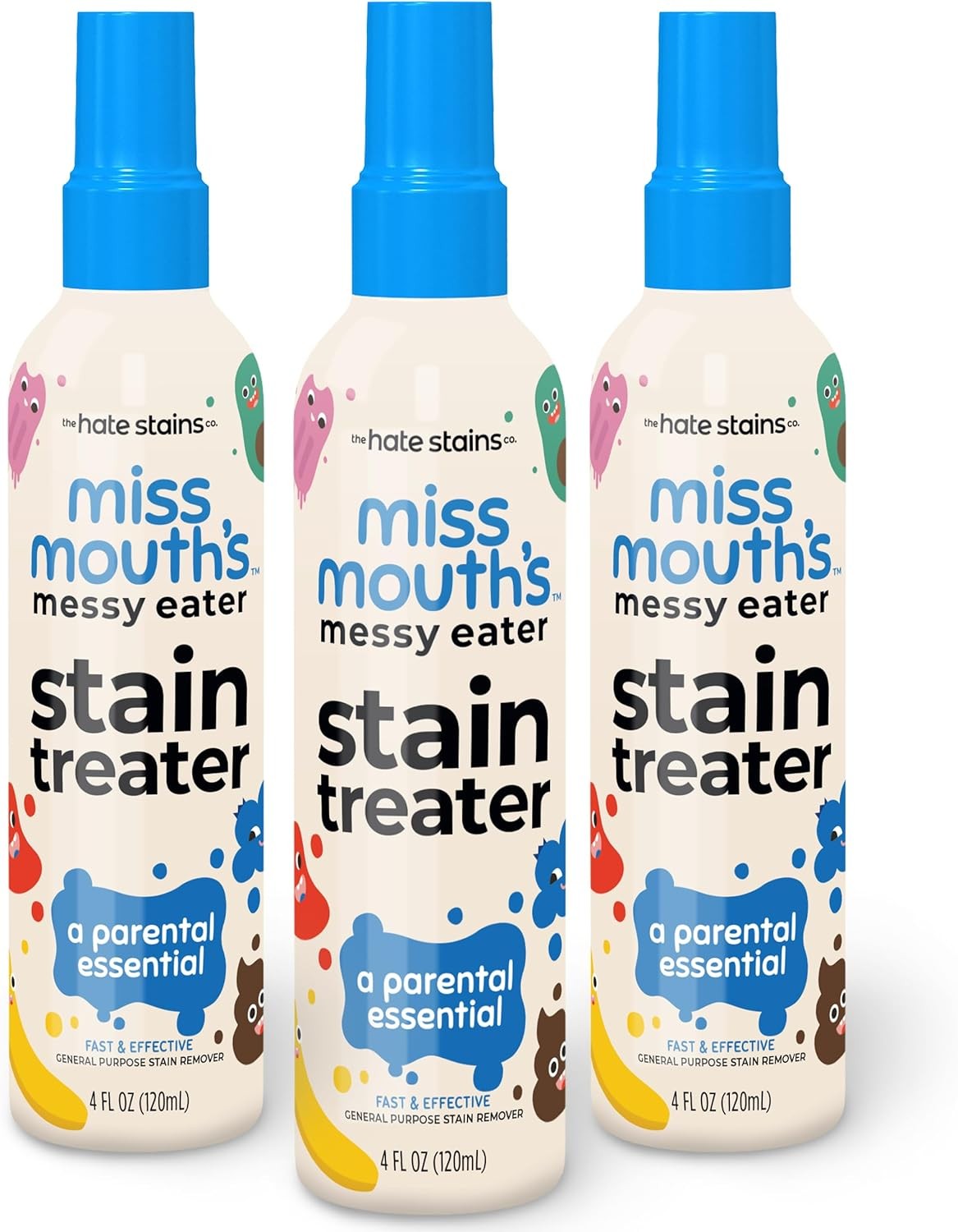 Miss Mouth’s Messy Eater Stain Treater Spray – 4oz Stain Remover – Newborn