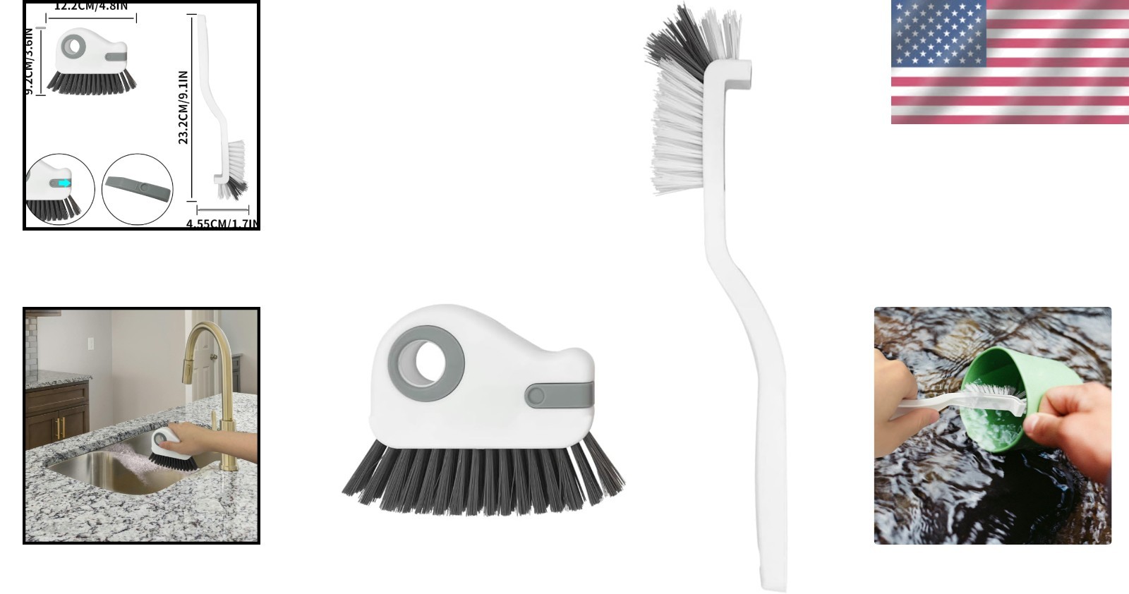 High-Quality 2-Piece Cleaning Brush Set – Effortless Dirt Removal for Your Home